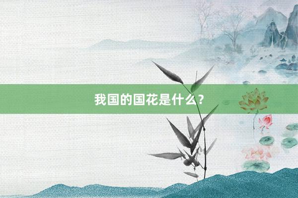 我国的国花是什么?